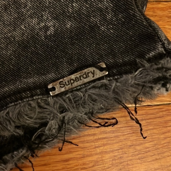 Ladies Superdry‎ Knitted Denim Shorts Size 28 🔥 - Picture 4 of 7